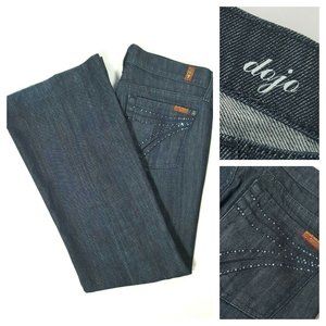 7FAM DOJO Flare Jean's *BLING POCKETS* Size 12